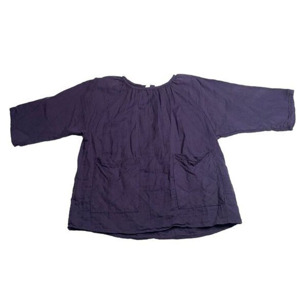 Girls MABO Purple‎ 1/2 Sleeve Blouse Top 6/7 With Pockets